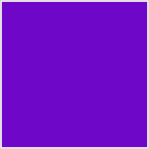 6E07C7 Hex Color Image (PURPLE, VIOLET BLUE)