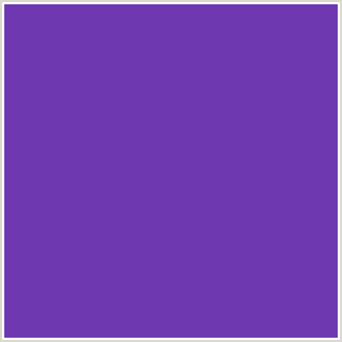 6E38B0 Hex Color Image (BLUE VIOLET, ROYAL PURPLE)