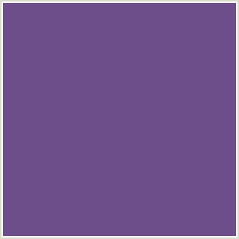 6E4D8B Hex Color Image (AFFAIR, VIOLET BLUE)