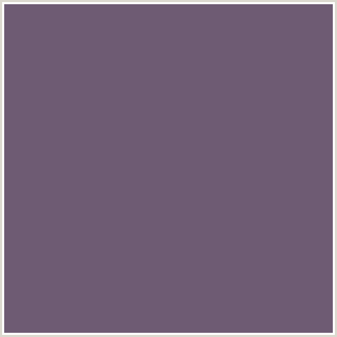 6E5B73 Hex Color Image (PURPLE, SALT BOX, VIOLET)