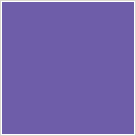 6E5DA9 Hex Color Image (BLUE VIOLET, DELUGE)