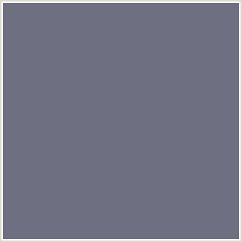 6E6F81 Hex Color Image (BLUE, STORM GRAY)