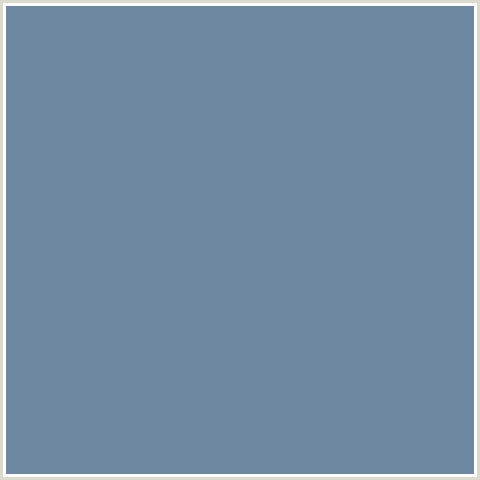 6E88A1 Hex Color Image (BERMUDA GRAY, BLUE)