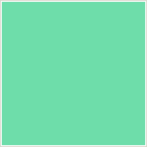 6EDDAA Hex Color Image (BERMUDA, GREEN BLUE)