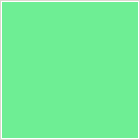 6EEE94 Hex Color Image (GREEN, PASTEL GREEN)