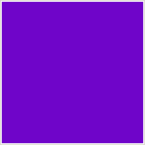 6F05C9 Hex Color Image (PURPLE, VIOLET BLUE)