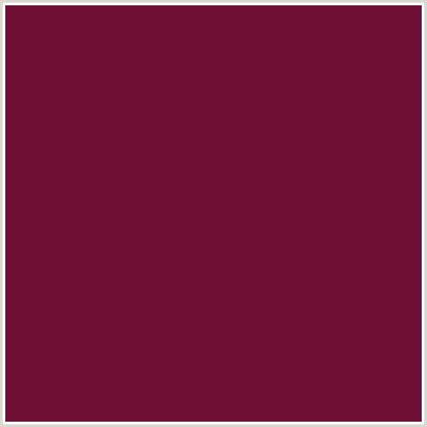 6F1036 Hex Color Image (CLARET, RED)