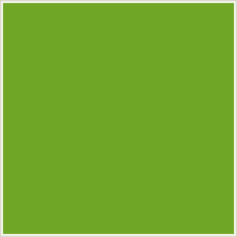6FA626 Hex Color Image (GREEN YELLOW, OLIVE DRAB)