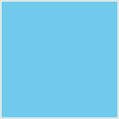 70CAEB Hex Color Image (LIGHT BLUE, SKY BLUE, TEAL)