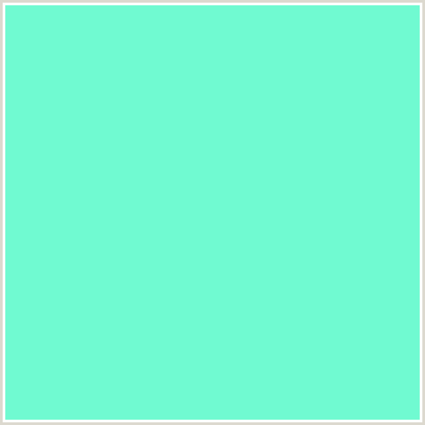 70FAD1 Hex Color Image (AQUAMARINE, BLUE GREEN)