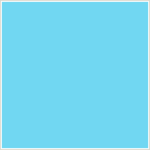 71D7F2 Hex Color Image (LIGHT BLUE, MALIBU, TEAL)