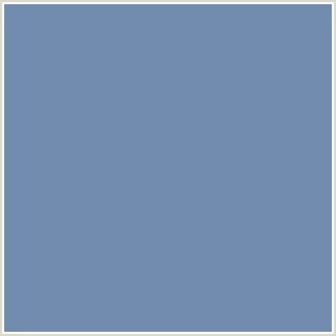 728CB0 Hex Color Image (BLUE, WILD BLUE YONDER)
