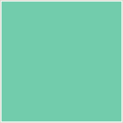 72CCAC Hex Color Image (DOWNY, GREEN BLUE)