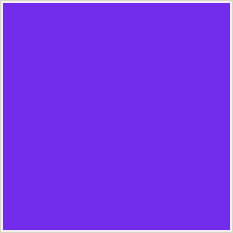 732CEC Hex Color Image (BLUE VIOLET, ELECTRIC VIOLET)