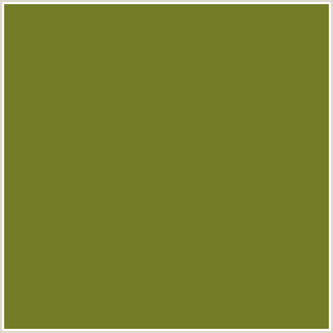 737D27 Hex Color Image (CRETE, OLIVE, YELLOW GREEN)