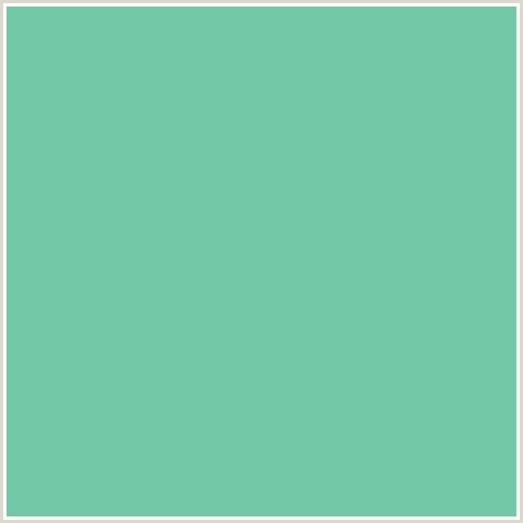 73C9A7 Hex Color Image (GREEN BLUE, MONTE CARLO)