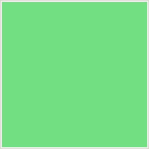73DD81 Hex Color Image (GREEN, PASTEL GREEN)