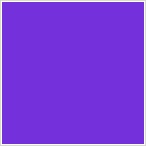 7430DA Hex Color Image (BLUE VIOLET, PURPLE HEART)