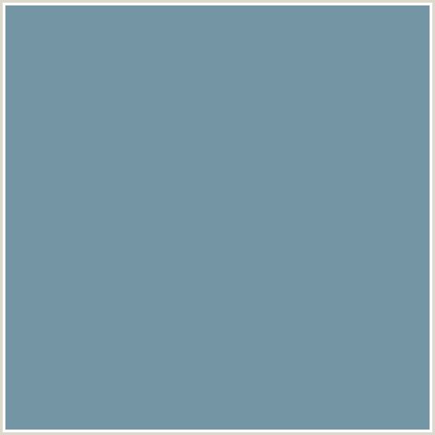 7495A3 Hex Color Image (GOTHIC, LIGHT BLUE)