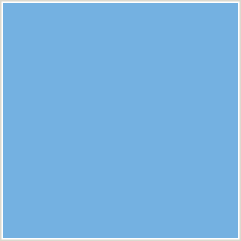 74B1E1 Hex Color Image (BLUE, VIKING)
