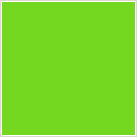 74D820 Hex Color Image (GREEN, LIMA)