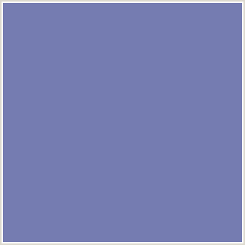 757CB1 Hex Color Image (BLUE, WILD BLUE YONDER)