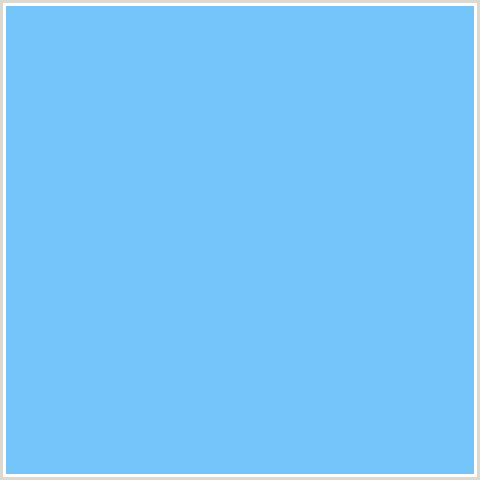75C4FA Hex Color Image (BLUE, MALIBU)