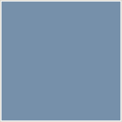 7690AA Hex Color Image (BERMUDA GRAY, BLUE)