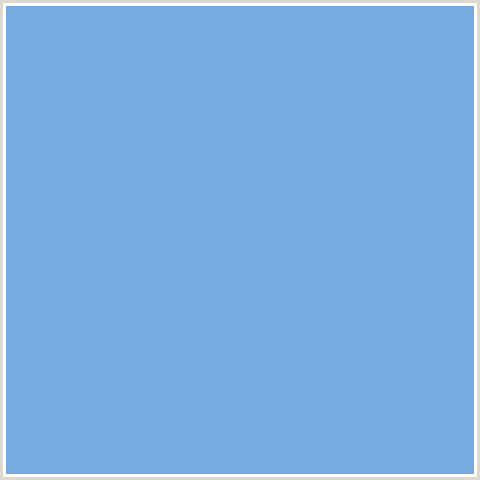 76ABE1 Hex Color Image (BLUE, VIKING)