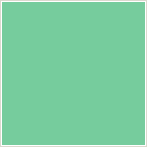 76CC9D Hex Color Image (DE YORK, GREEN BLUE)