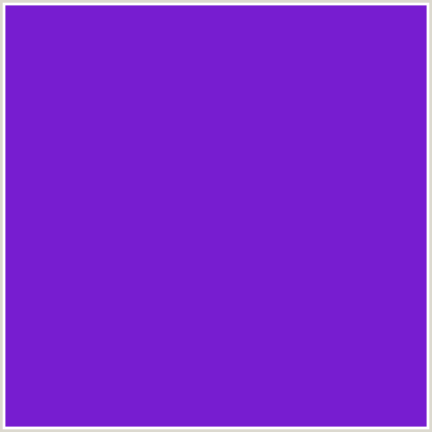 771DD0 Hex Color Image (PURPLE HEART, VIOLET BLUE)