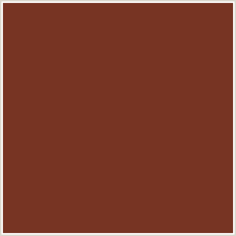 773423 Hex Color Image (METALLIC COPPER, RED ORANGE)