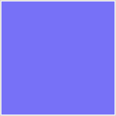 7771F7 Hex Color Image (BLUE, CORNFLOWER BLUE)