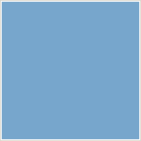 77A6CC Hex Color Image (BLUE, GLACIER)