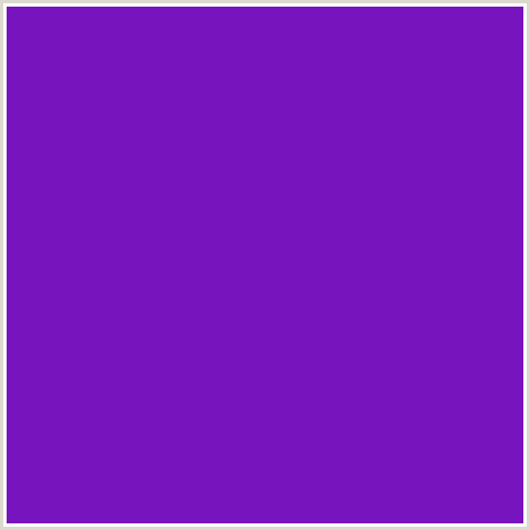 7814BD Hex Color Image (SEANCE, VIOLET BLUE)