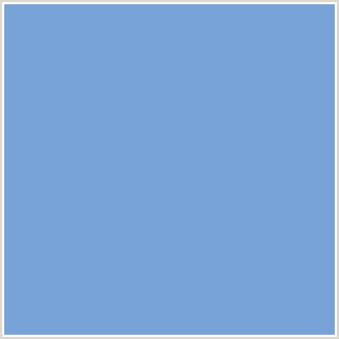 78A3D8 Hex Color Image (BLUE, DANUBE)