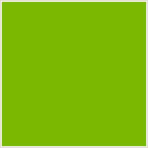 78B800 Hex Color Image (GREEN YELLOW, LIMEADE)