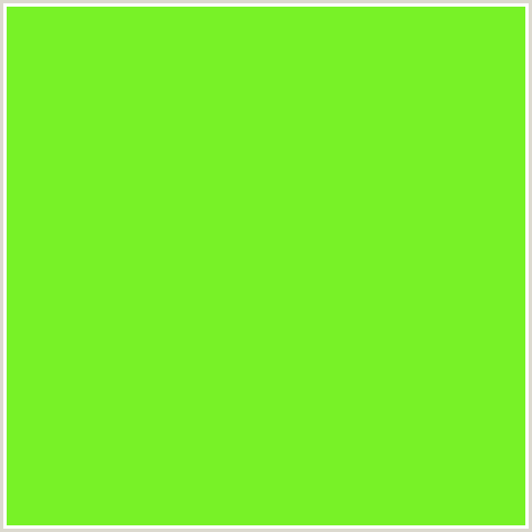 78F227 Hex Color Image (CHARTREUSE, GREEN)
