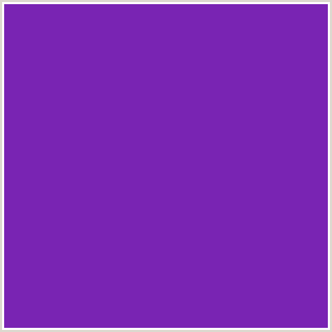 7924B3 Hex Color Image (PURPLE HEART, VIOLET BLUE)