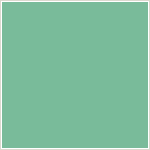 79BB9A Hex Color Image (GREEN BLUE, SILVER TREE)