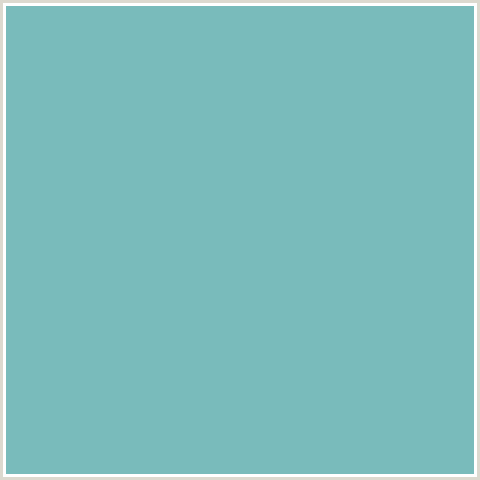 79BBBB Hex Color Image (LIGHT BLUE, NEPTUNE)