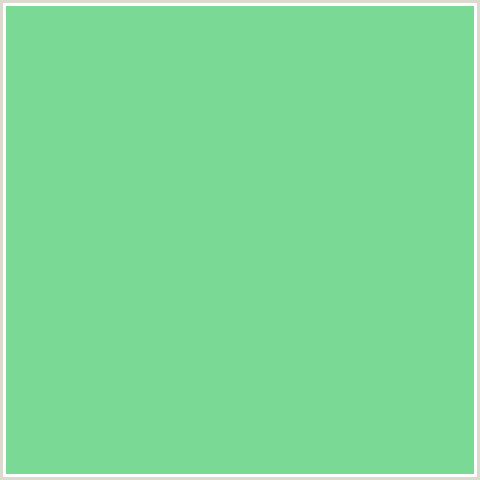 79D995 Hex Color Image (GREEN, PASTEL GREEN)