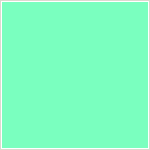 7AFFBF Hex Color Image (AQUAMARINE, GREEN BLUE)