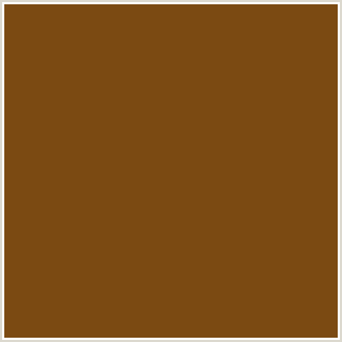 7B4A12 Hex Color Image (BROWN, ORANGE, RAW UMBER)