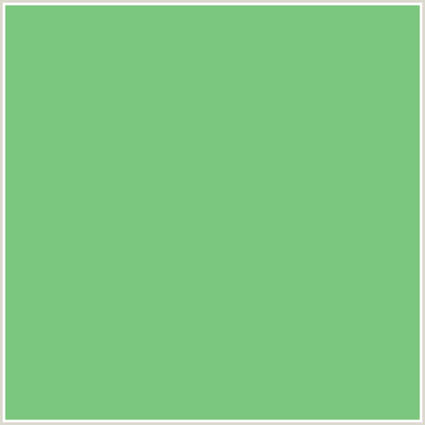 7BC77D Hex Color Image (DE YORK, GREEN)