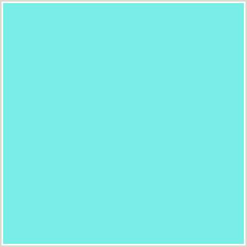 7BEDE7 Hex Color Image (AQUA, BABY BLUE, LIGHT BLUE, SPRAY, TEAL)