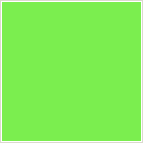 7BEE4F Hex Color Image (CONIFER, GREEN)