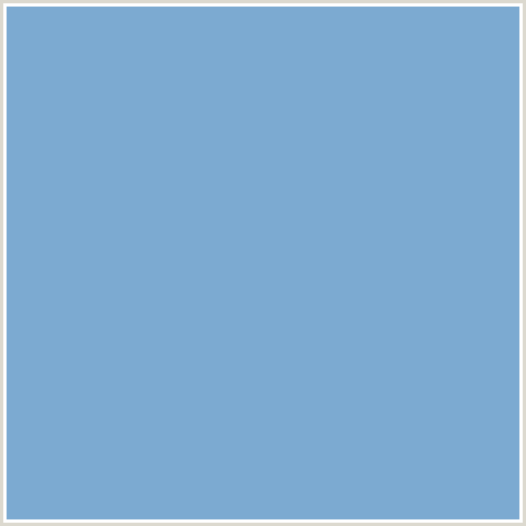 7CAAD1 Hex Color Image (BLUE, POLO BLUE)