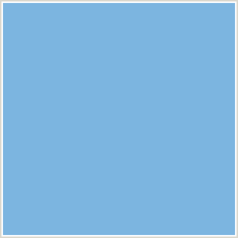 7CB5E0 Hex Color Image (BLUE, VIKING)