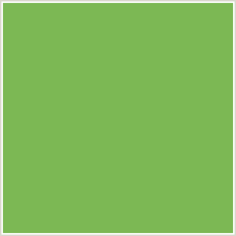 7CB854 Hex Color Image (GREEN, MANTIS)